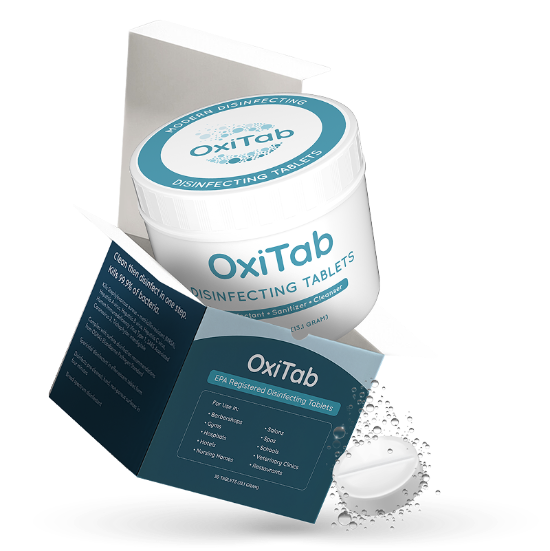 OxiTab - non-hazardous disinfecting tablets