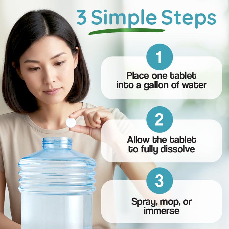 OxiTab Disinfecting Tablets - Sample Pack (5 Tablets, 13.1g)