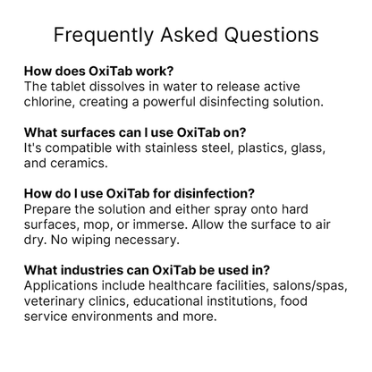 OxiTab Disinfecting Tablets - Sample Pack (5 Tablets, 13.1g)