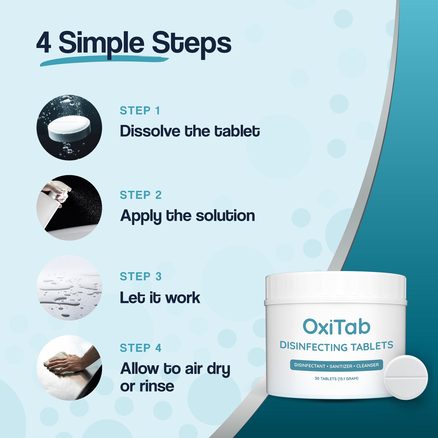 OxiTab Disinfecting Tablets (30 Tabs, 13.1g)